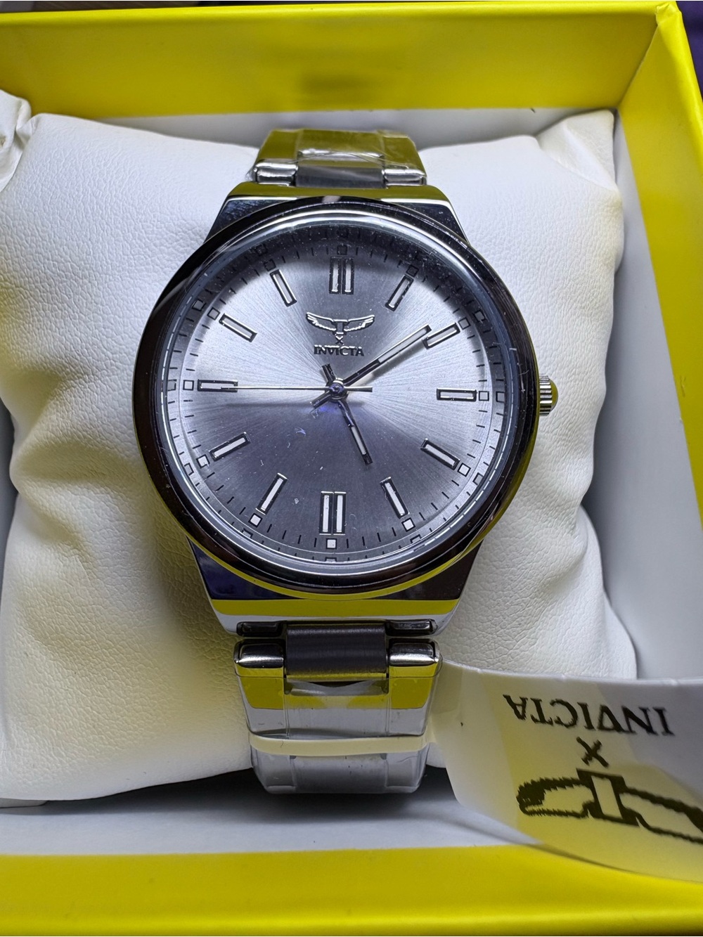 Invicta Silver Stainless Steel Bracelet Watch NWT